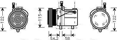 Ava Quality Cooling BWAK059 - Kompressori, ilmastointilaite inparts.fi