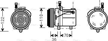 Ava Quality Cooling BWAK060 - Kompressori, ilmastointilaite inparts.fi