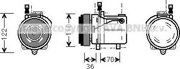 Ava Quality Cooling BW K060 - Kompressori, ilmastointilaite inparts.fi