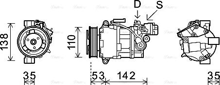 Ava Quality Cooling BWAK393 - Kompressori, ilmastointilaite inparts.fi