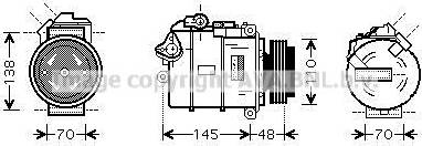 Ava Quality Cooling BWAK348 - Kompressori, ilmastointilaite inparts.fi