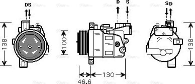 Ava Quality Cooling BW K319 - Kompressori, ilmastointilaite inparts.fi