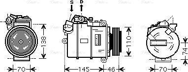 Ava Quality Cooling BWAK318 - Kompressori, ilmastointilaite inparts.fi