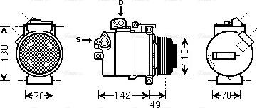 Ava Quality Cooling BWAK389 - Kompressori, ilmastointilaite inparts.fi