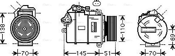 Ava Quality Cooling BWAK384 - Kompressori, ilmastointilaite inparts.fi