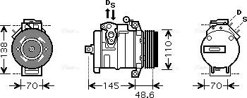 Ava Quality Cooling BWAK334 - Kompressori, ilmastointilaite inparts.fi