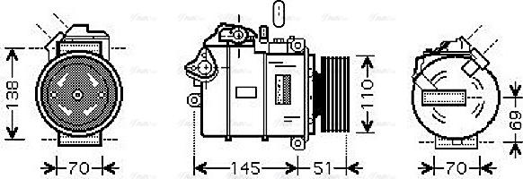 Ava Quality Cooling BW K320 - Kompressori, ilmastointilaite inparts.fi