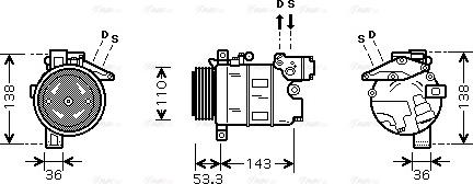 Ava Quality Cooling BW K321 - Kompressori, ilmastointilaite inparts.fi