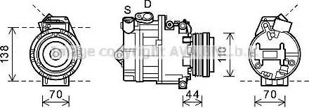 Ava Quality Cooling BWK407 - Kompressori, ilmastointilaite inparts.fi