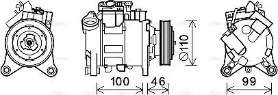 Ava Quality Cooling BWK489 - Kompressori, ilmastointilaite inparts.fi