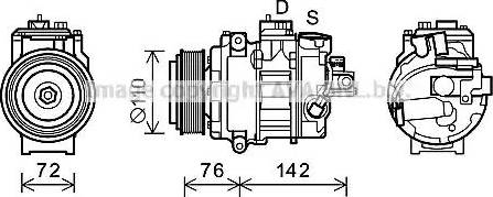 Ava Quality Cooling BWK486 - Kompressori, ilmastointilaite inparts.fi