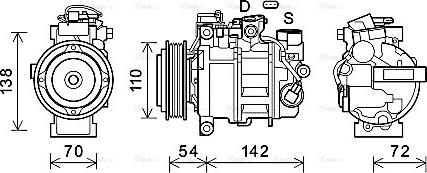 Ava Quality Cooling BWK551 - Kompressori, ilmastointilaite inparts.fi