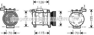 Ava Quality Cooling BW K040 - Kompressori, ilmastointilaite inparts.fi