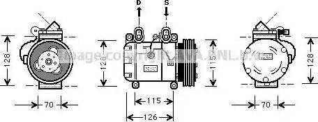 Ava Quality Cooling BW K051 - Kompressori, ilmastointilaite inparts.fi