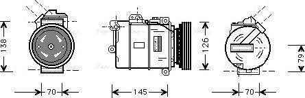 Ava Quality Cooling BW K064 - Kompressori, ilmastointilaite inparts.fi