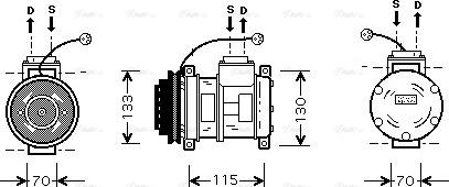 Ava Quality Cooling BW K065 - Kompressori, ilmastointilaite inparts.fi