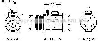 Ava Quality Cooling BW K066 - Kompressori, ilmastointilaite inparts.fi