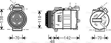 Ava Quality Cooling BW K015 - Kompressori, ilmastointilaite inparts.fi