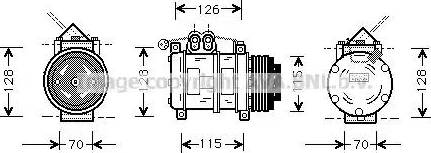 Ava Quality Cooling BW K074 - Kompressori, ilmastointilaite inparts.fi