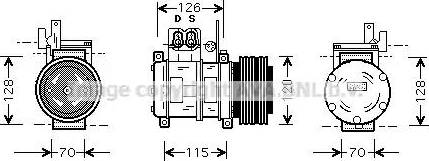 Ava Quality Cooling BW K073 - Kompressori, ilmastointilaite inparts.fi