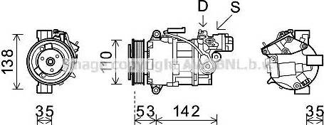 Ava Quality Cooling BW K393 - Kompressori, ilmastointilaite inparts.fi