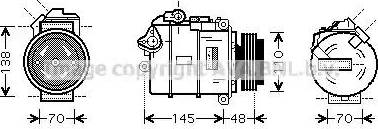 Ava Quality Cooling BW K348 - Kompressori, ilmastointilaite inparts.fi