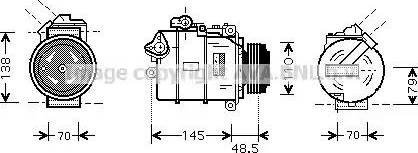 Ava Quality Cooling BW K309 - Kompressori, ilmastointilaite inparts.fi