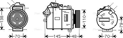 Ava Quality Cooling BW K317 - Kompressori, ilmastointilaite inparts.fi