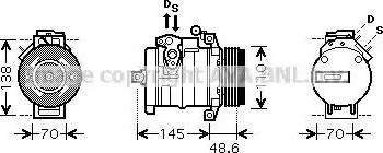 Ava Quality Cooling BW K334 - Kompressori, ilmastointilaite inparts.fi