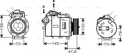 Ava Quality Cooling BW K331 - Kompressori, ilmastointilaite inparts.fi