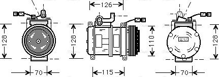 Ava Quality Cooling BW K231 - Kompressori, ilmastointilaite inparts.fi