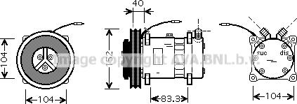 Ava Quality Cooling CLK001 - Kompressori, ilmastointilaite inparts.fi