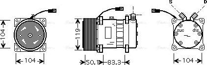 Ava Quality Cooling CLAK002 - Kompressori, ilmastointilaite inparts.fi