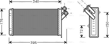 Ava Quality Cooling CN 6129 - Lämmityslaitteen kenno inparts.fi