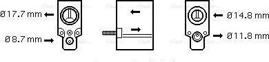 Ava Quality Cooling CN 1220 - Paisuntaventtiili, ilmastointilaite inparts.fi