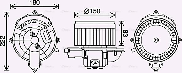 Ava Quality Cooling CN8310 - Sisätilapuhallin inparts.fi