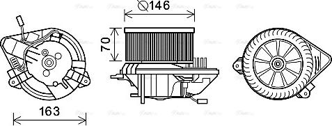 Ava Quality Cooling CN8295 - Sisätilapuhallin inparts.fi