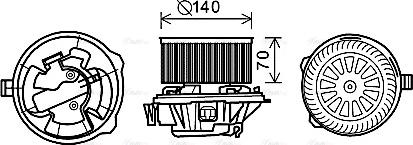 Ava Quality Cooling CN8288 - Sisätilapuhallin inparts.fi