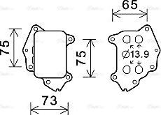 Ava Quality Cooling CN3309 - Moottoriöljyn jäähdytin inparts.fi