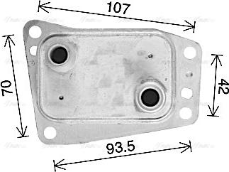 Ava Quality Cooling CN3327 - Moottoriöljyn jäähdytin inparts.fi