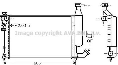 Ava Quality Cooling CN 2140 - Jäähdytin,moottorin jäähdytys inparts.fi