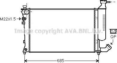 Ava Quality Cooling CN 2155 - Jäähdytin,moottorin jäähdytys inparts.fi