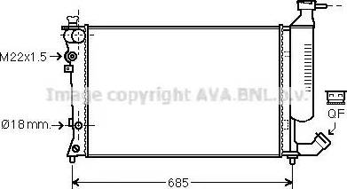 Ava Quality Cooling CN 2156 - Jäähdytin,moottorin jäähdytys inparts.fi