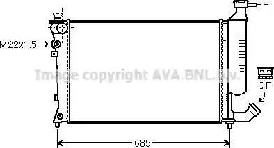 Ava Quality Cooling CN 2157 - Jäähdytin,moottorin jäähdytys inparts.fi