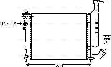 Ava Quality Cooling CN 2167 - Jäähdytin,moottorin jäähdytys inparts.fi