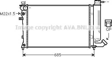 Ava Quality Cooling CN 2135 - Jäähdytin,moottorin jäähdytys inparts.fi