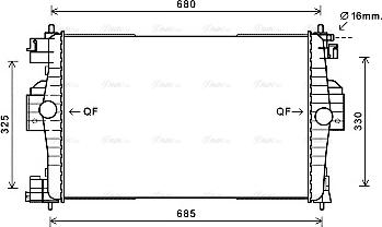 Ava Quality Cooling CN2280 - Jäähdytin,moottorin jäähdytys inparts.fi
