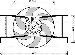 Ava Quality Cooling CN 7545 - Tuuletin, moottorin jäähdytys inparts.fi