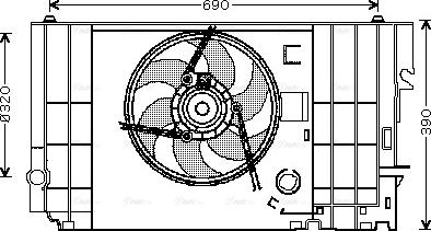 Ava Quality Cooling CN 7546 - Tuuletin, moottorin jäähdytys inparts.fi