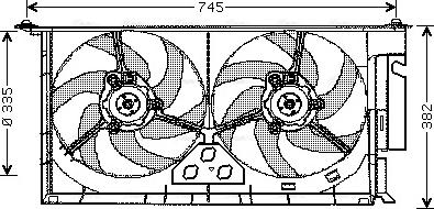 Ava Quality Cooling CN 7543 - Tuuletin, moottorin jäähdytys inparts.fi